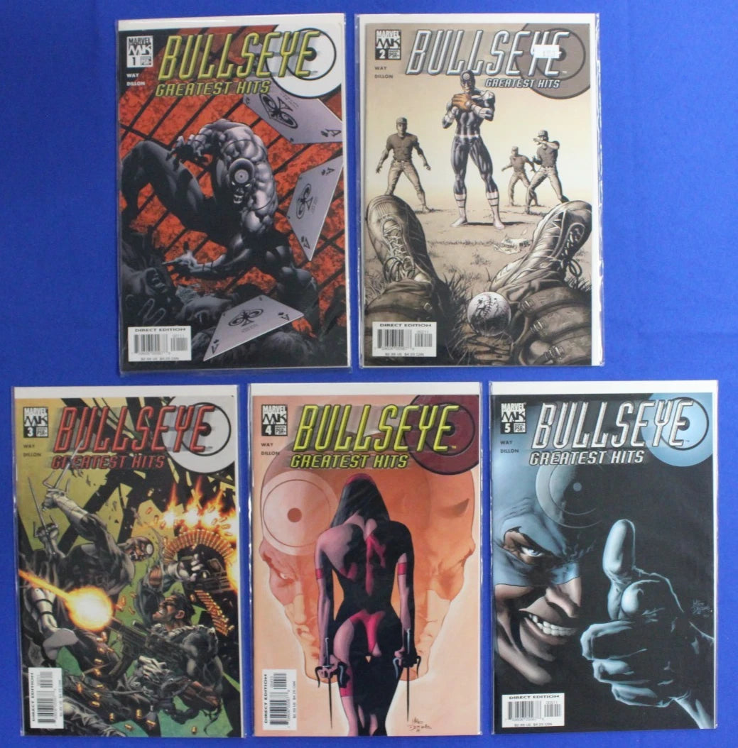 Bullseye Greatest Hits #1-5 & Perfect Game #1-2 Complete Sets VF/NM