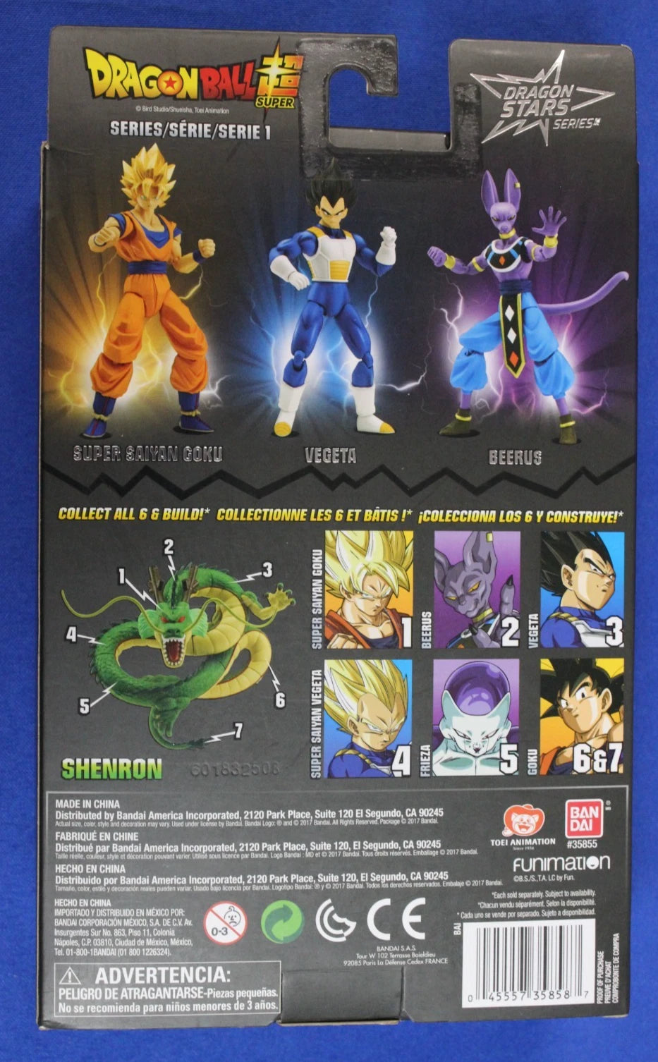 Bandai Dragon Stars Series Dragonball Super Shenron Build a Figure Lot of 6