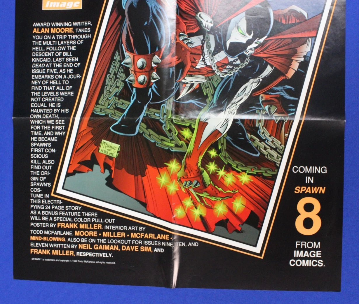 Image Comics 1992 Spawn #8 17 x 26 in Promo Poster