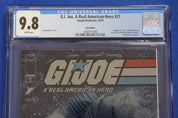 GI Joe A Real American Hero #21 Kickstarter Foil CGC 9.8 NM/M