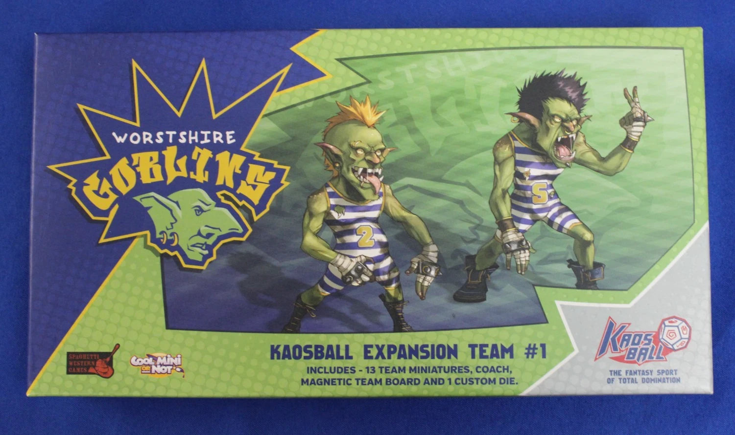 CMON Kaos Ball Board Game with Expansion Teams and Ringer Packs Complete in Box