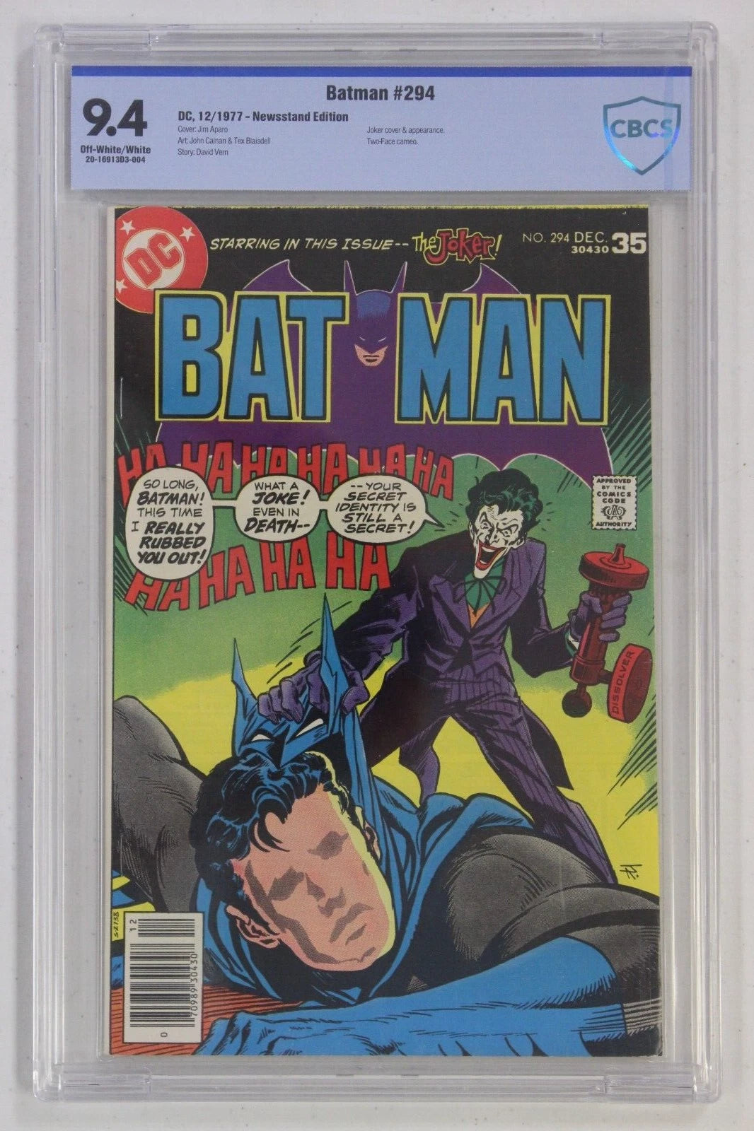 Batman #294 CBCS 9.4 NM