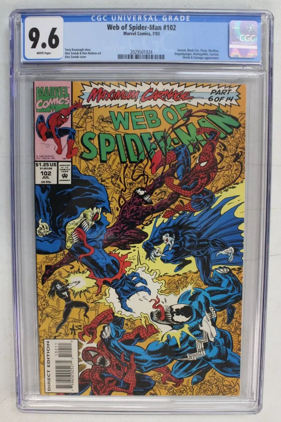 Web of Spider-Man #102 CGC 9.6 NM+