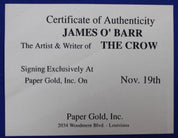 The Crow TPB Graphic Novel 5th Print SIGNED by J. O'Barr w/COA