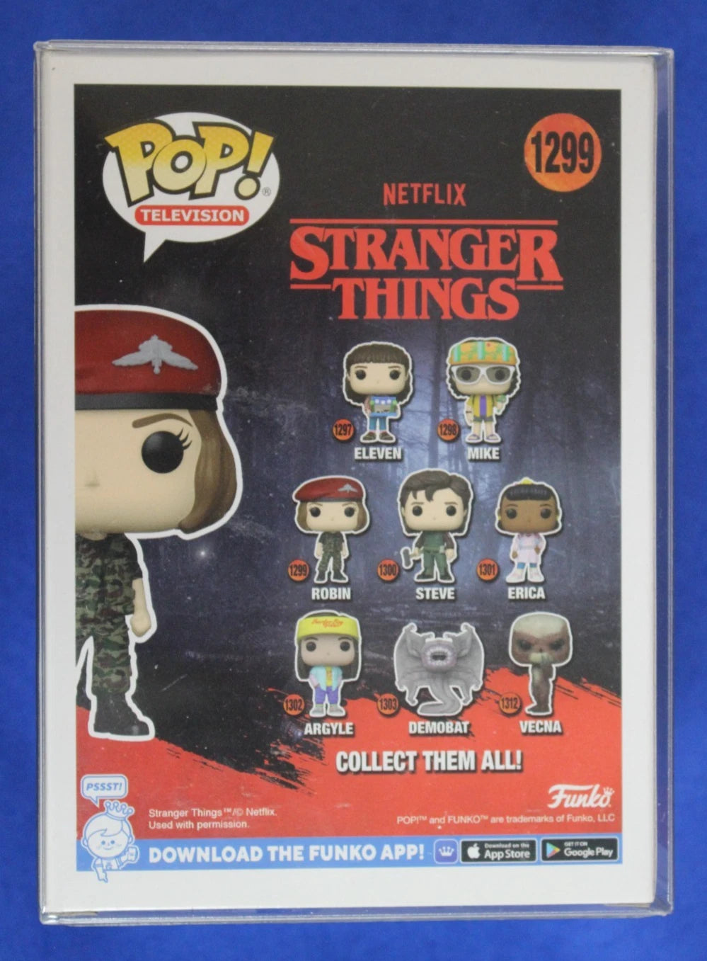 Funko POP! Television #1299 Stranger Things Robin Signed by Mark Steger