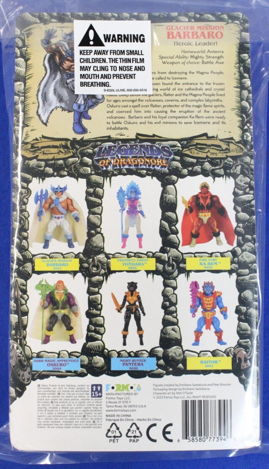 Formo Toys Legends of Dragonore Wave 1.5 Complete Set of 6 5.5" Action Figures