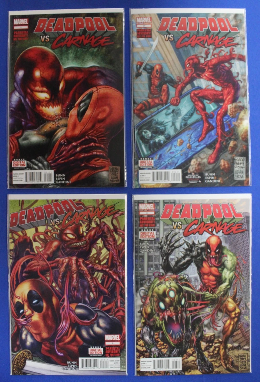 Deadpool Vs. Carnage #1-4 Complete Set VF/NM