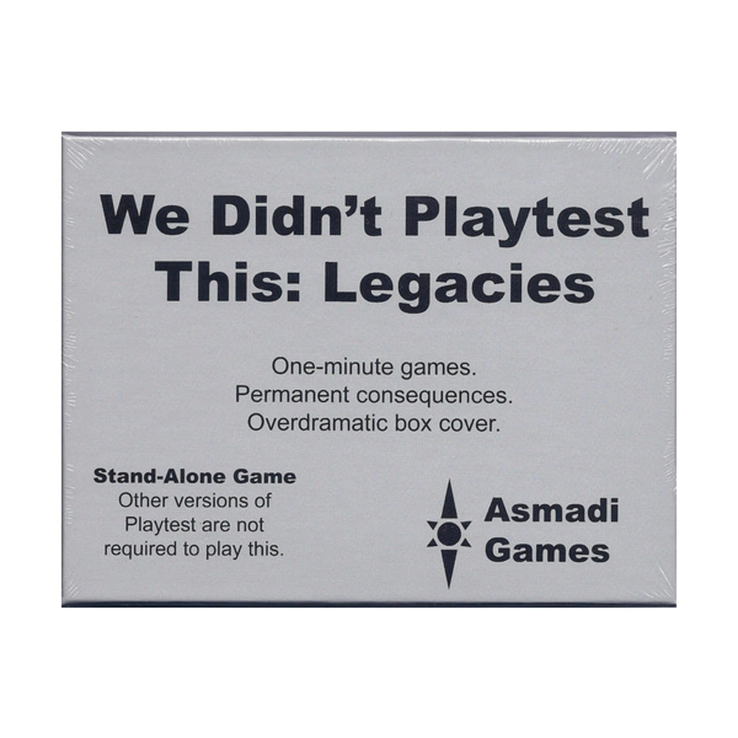We Didn't Playtest This: Legacies
