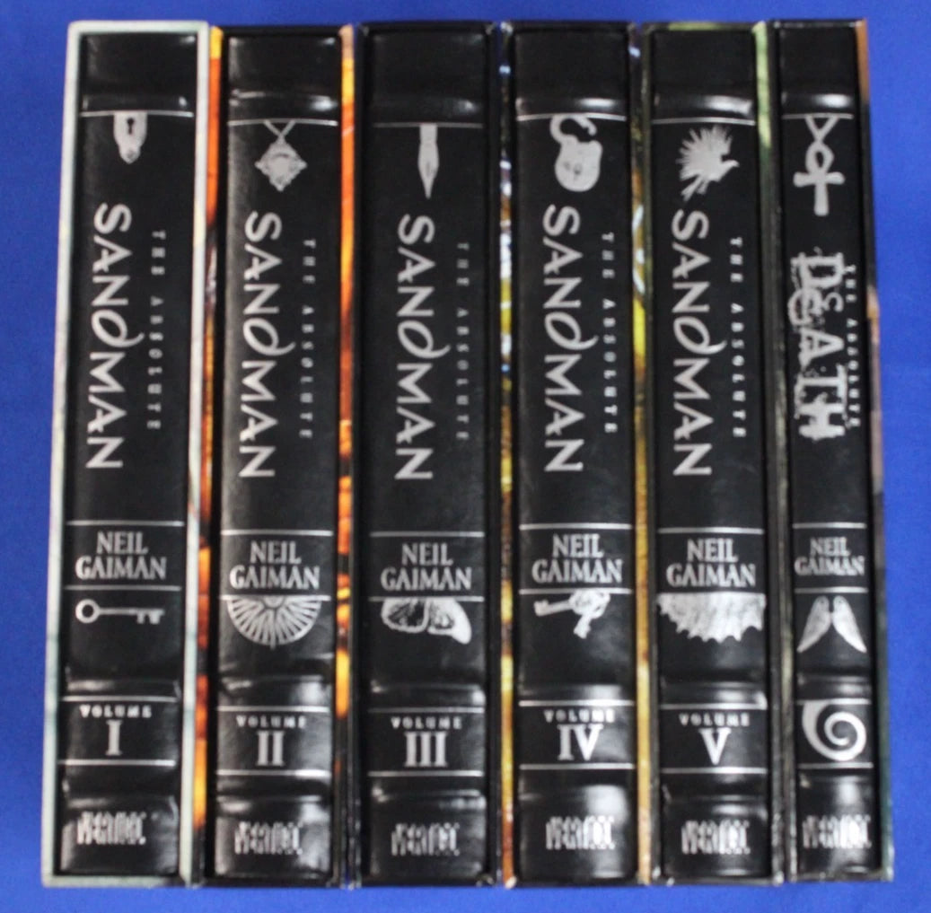 DC Vertigo The Absolute Sandman Volumes 1-5 & The Absolute Death Hardcover Slipcases