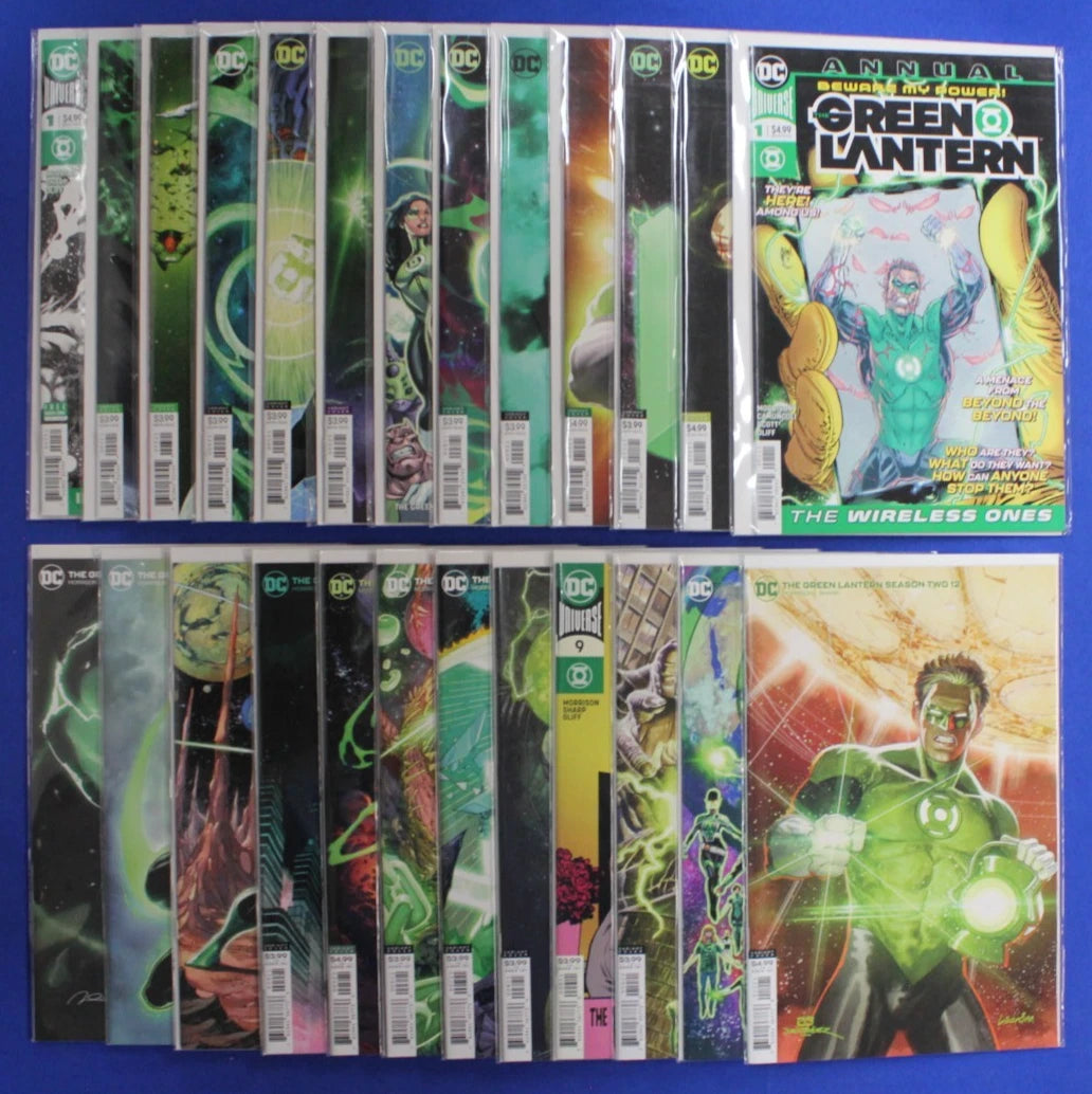 Green Lantern Season 1 & 2 #1-12 Complete Sets + Annual Lot of 25 VF/NM