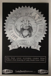 Lady Death #1 Mike DeBalfo Original Drawing Edition SIGNED Brian Pulido #32/180