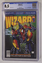 Load image into Gallery viewer, Wizard Magazine #1 NEWSSTAND EDITION CGC 8.5 VF+
