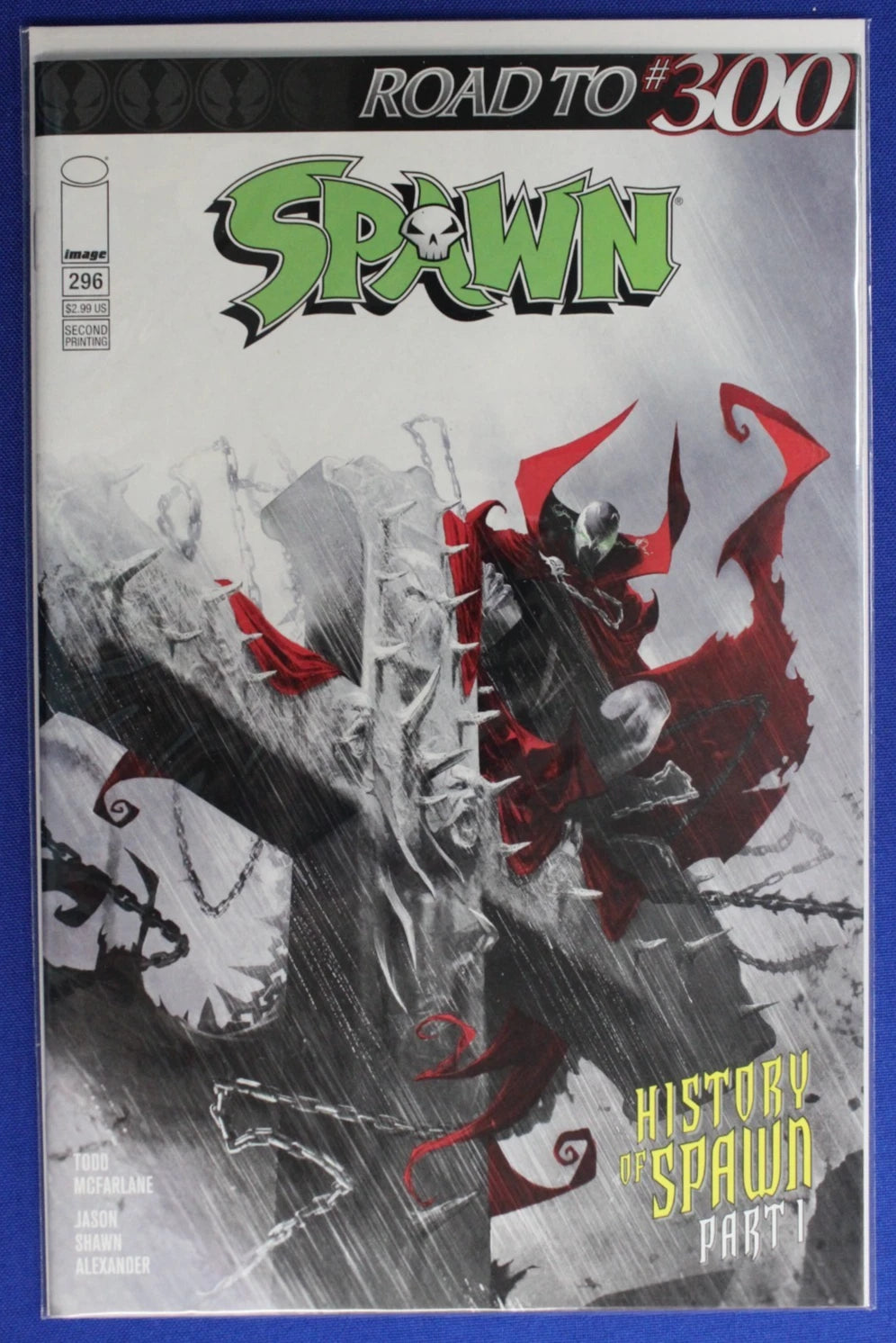 Spawn #296 & #298 B&W Variant Lot of 2 NM