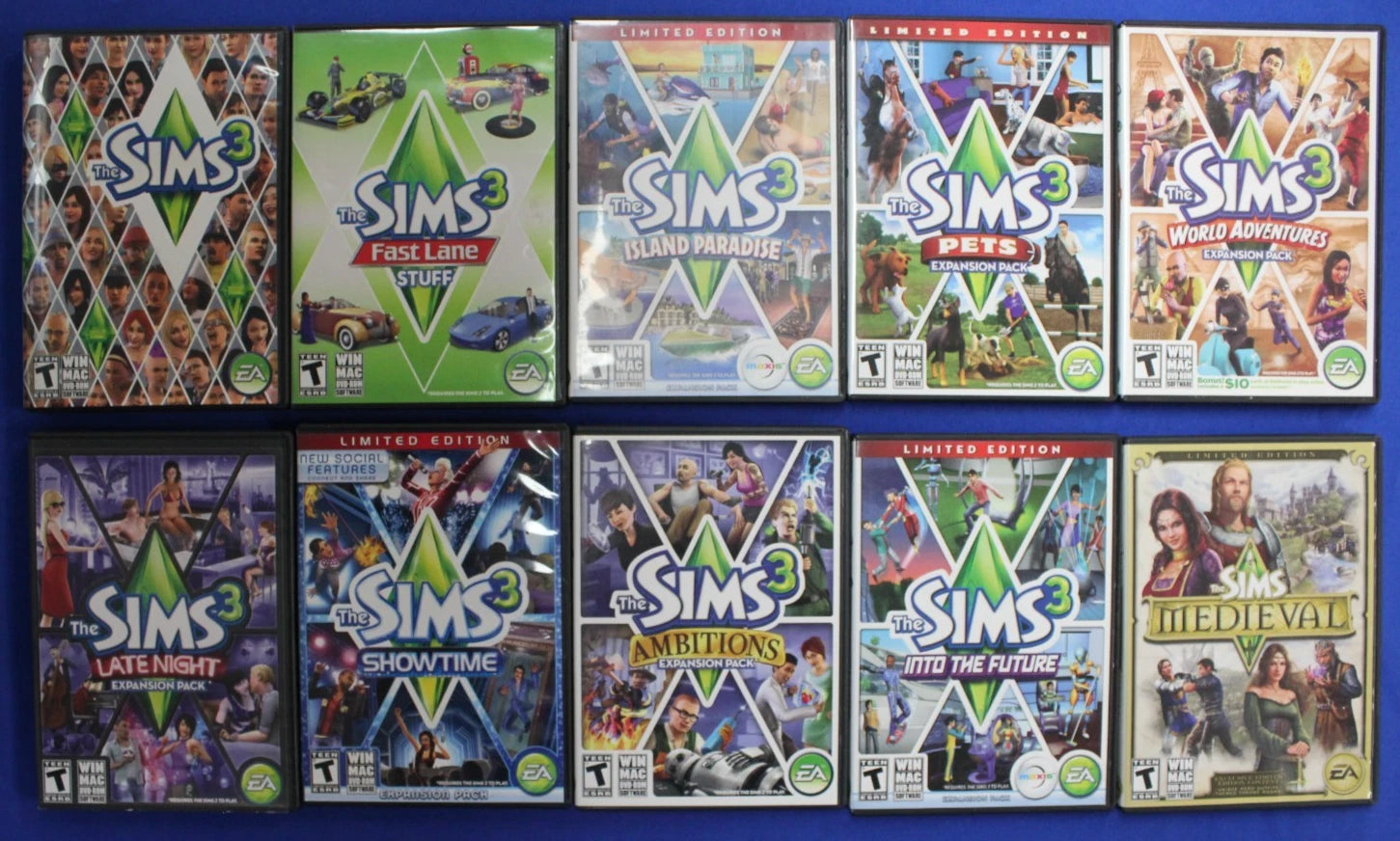 The Sims 3 Lot of 10 PC Games