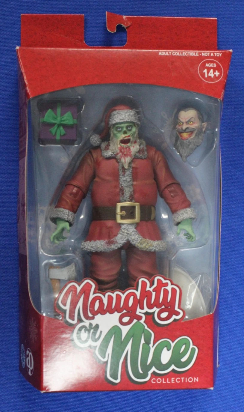 BBTS Fresh Monkey Naughty or Nice Collection Zombie Santa Figure Complete in Box