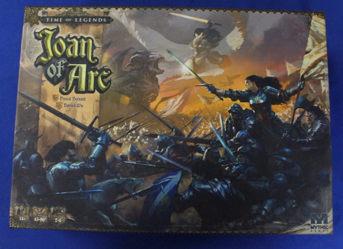Mythic Time of Legends Joan of Arc Kickstarter Board Game + Expansions Lot