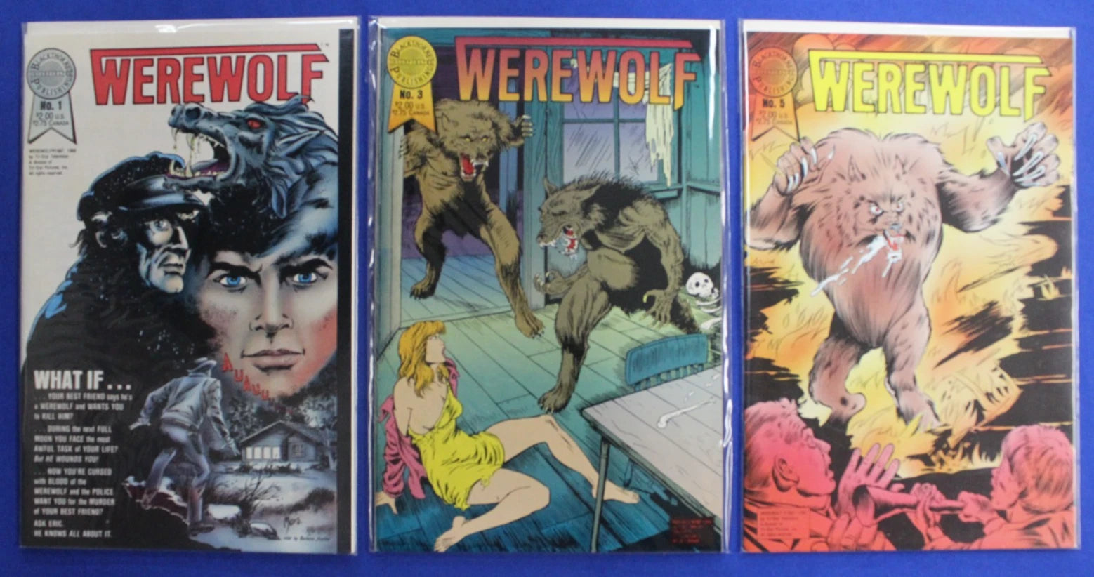 Werewolf #1 3 & 5 Lot of 3 VF
