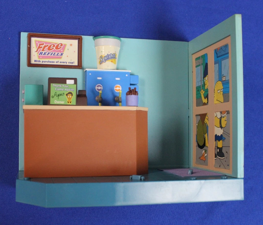 Playmates Simpsons Action Figure Lot of 21 Figure and Accessories + 2 Playsets