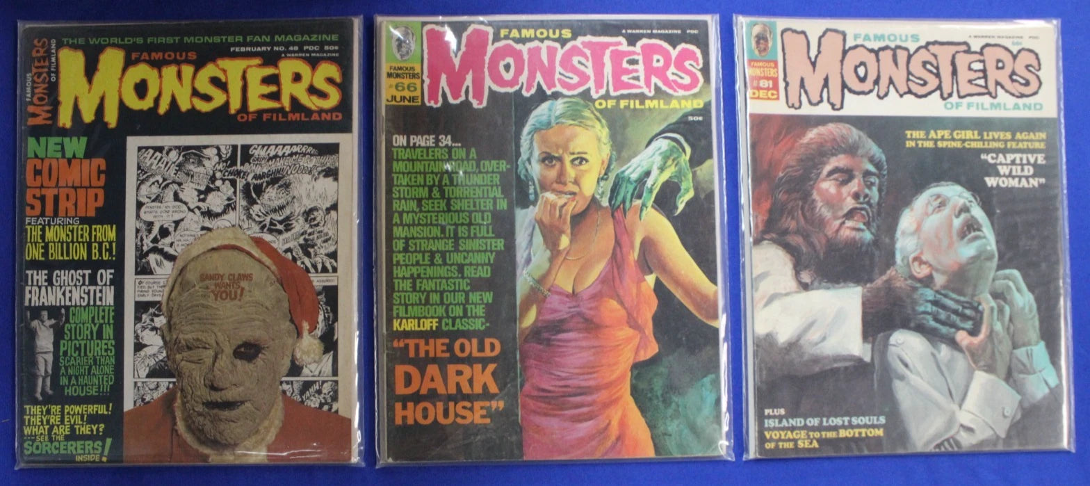 Famous Monsters of Filmland Magazine Lot of 39 FN-VF