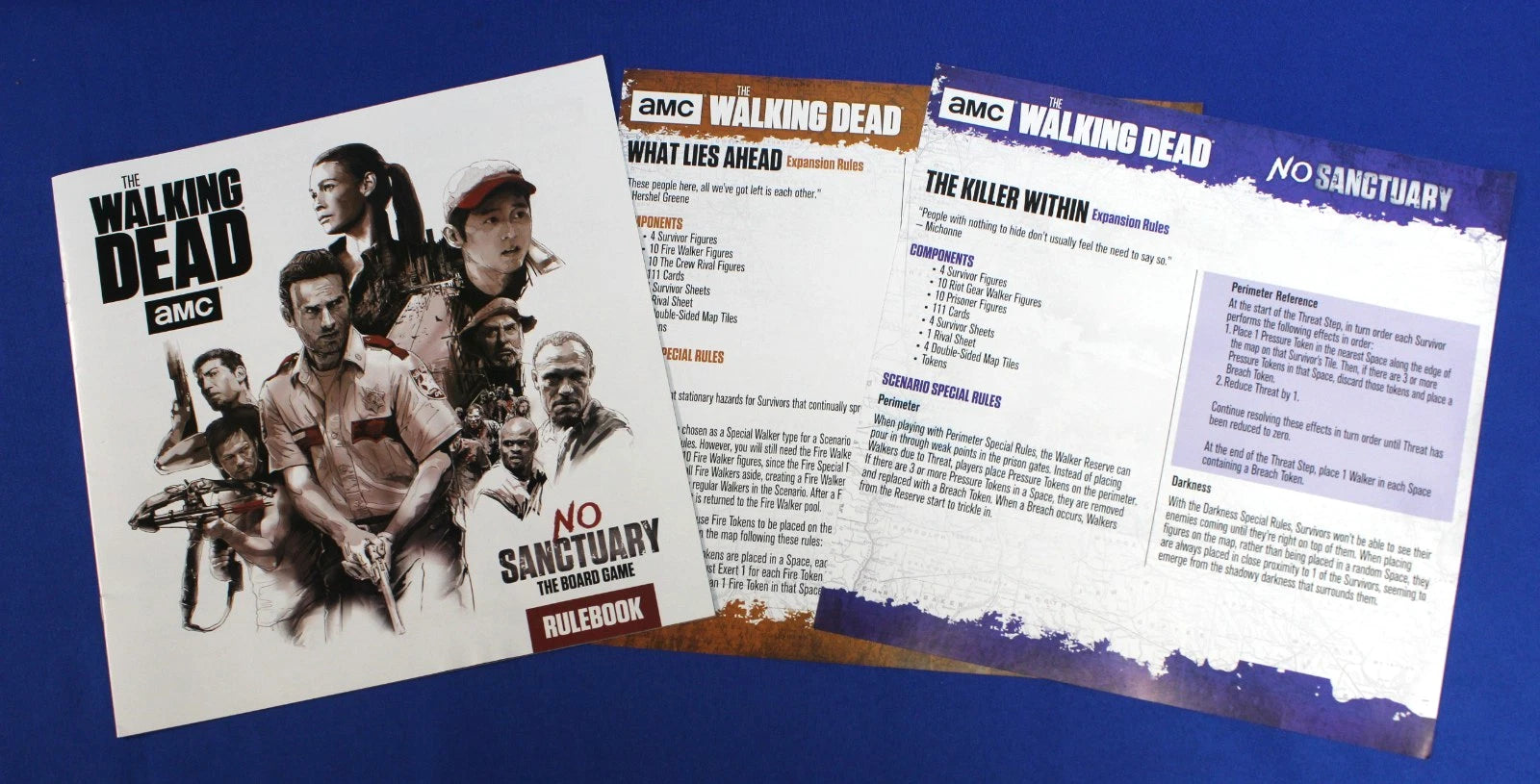 Cryptozoic Walking Dead No Sanctuary Board Game + Expansions Open Box Lot