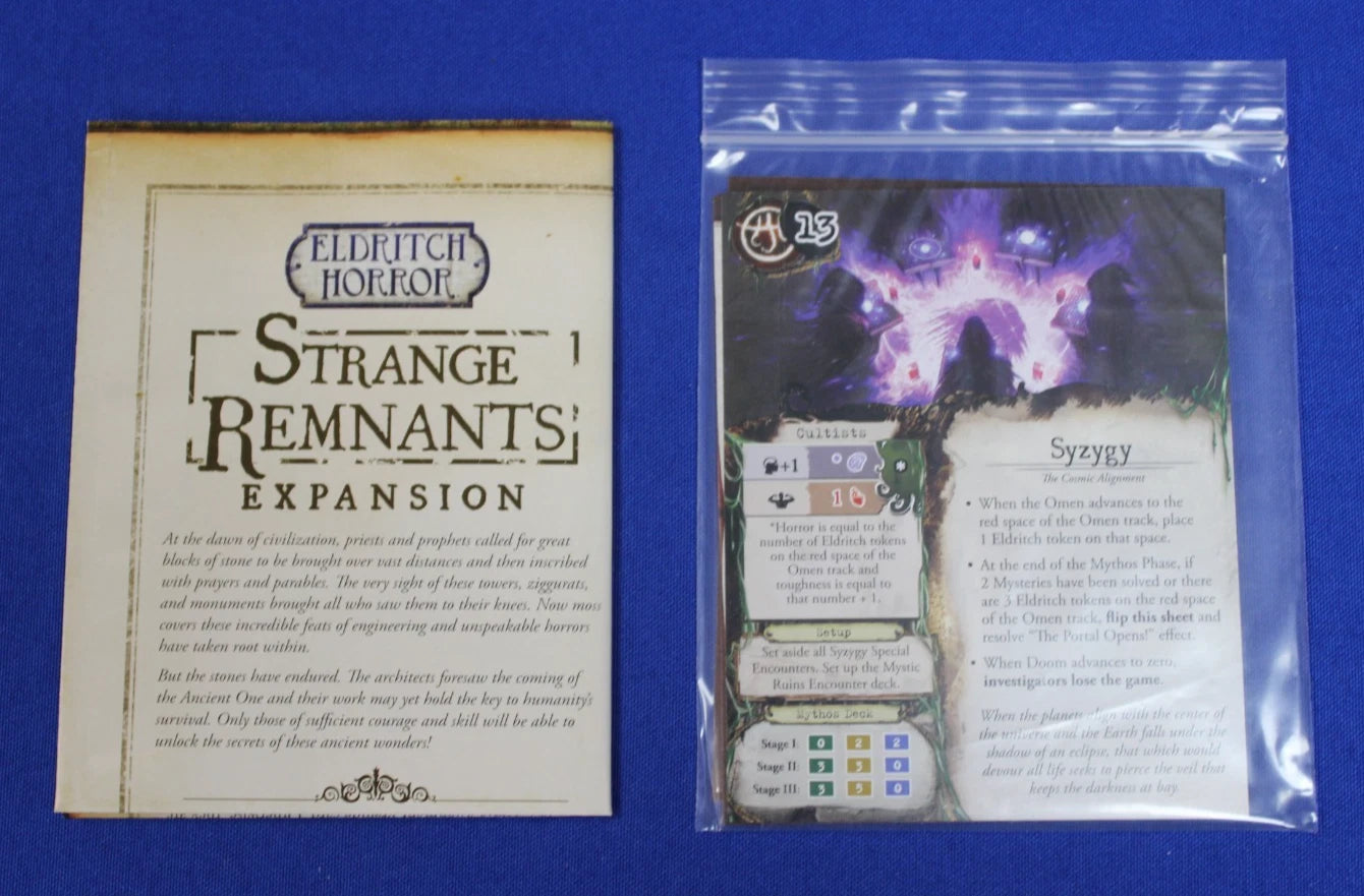 Fantasy Flight Games Eldritch Horror Base Game + Expansions Lot of 4 Complete
