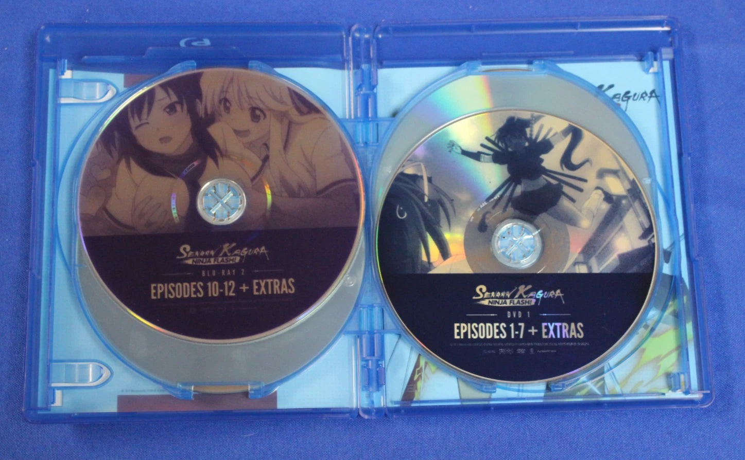 Senran Kagura Ninja Flash Complete Series Blu Ray/DVD Four Disc Set