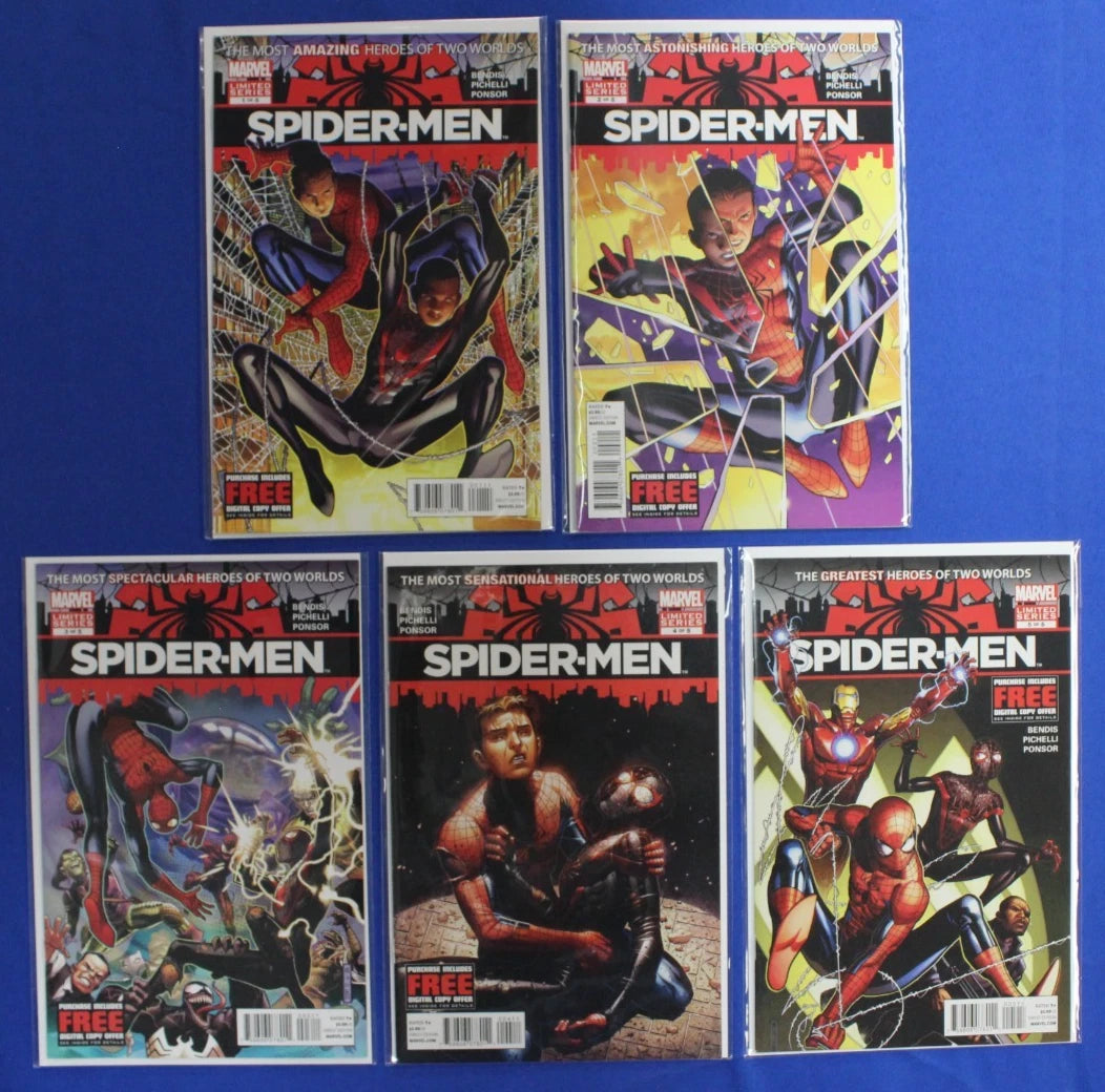 Spider-Men #1-5 Complete Set VF/NM