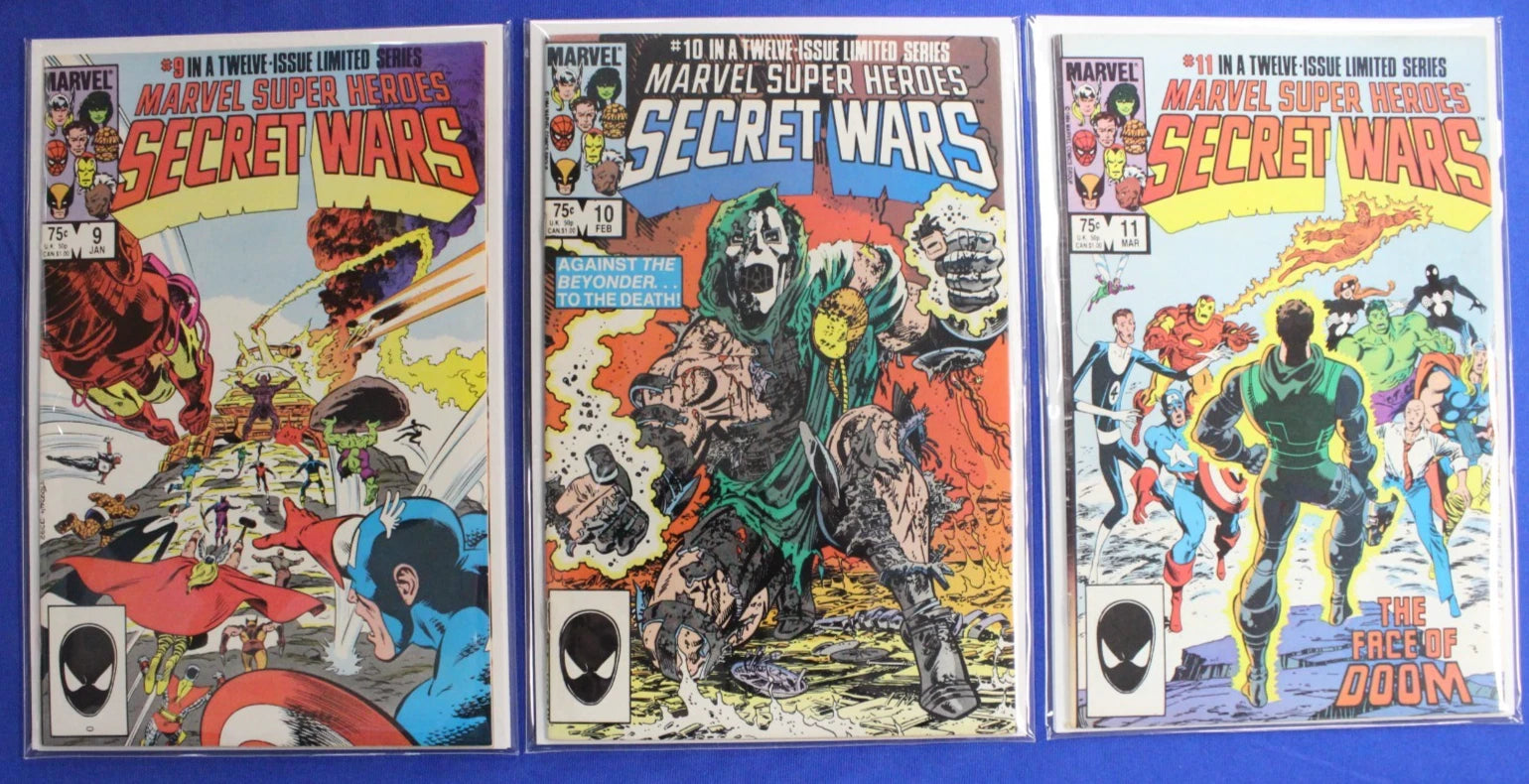 Marvel Super Heroes Secret Wars #1-12 Near Complete Set (Missing #8) FN-VF