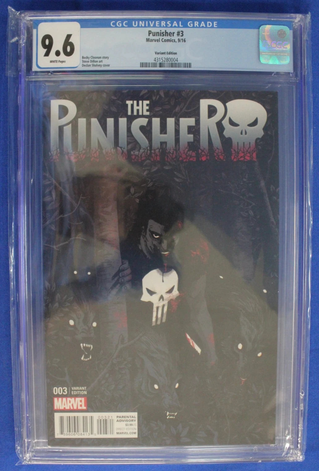 Punisher #3 1:25 Declan Shalvey Variant CGC 9.6 NM+