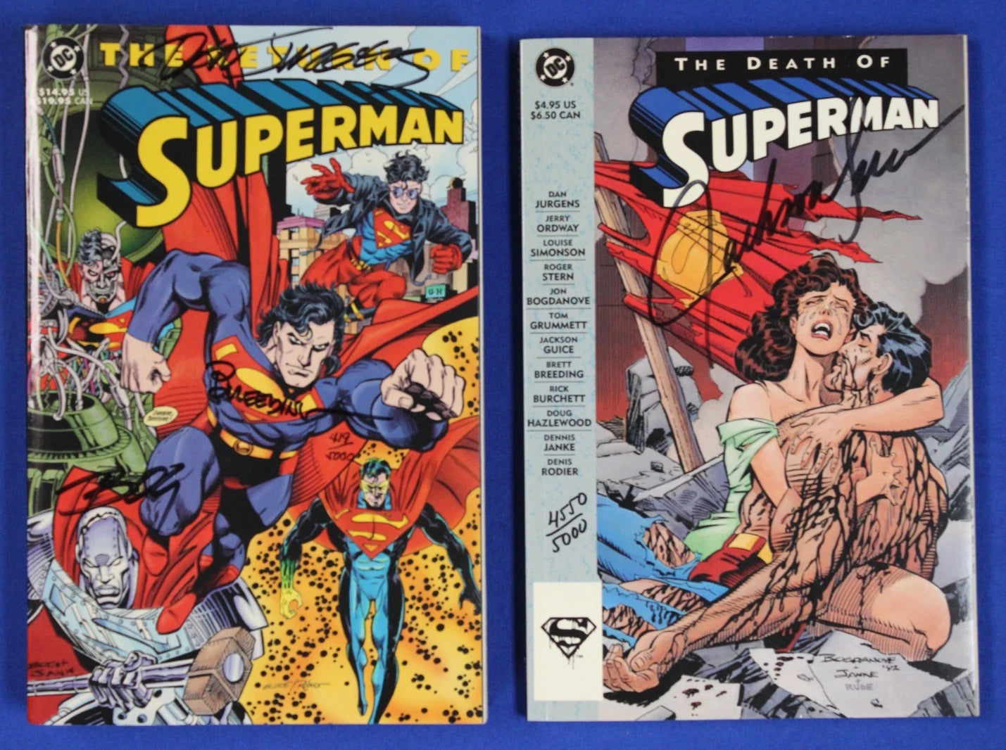 The Death / Return of Superman TPB Set - Signed!