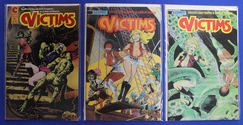 Victims #1 3 4 Lot of 3 (Missing #2 & 5) VF-VF/NM