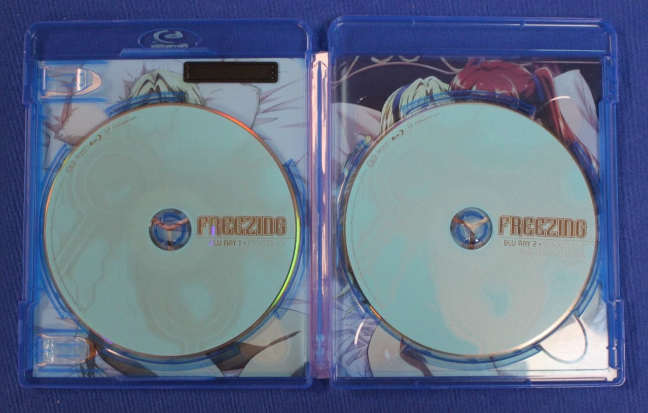 Freezing Season 1 & 2 Anime Complete Series Blu Ray Lot
