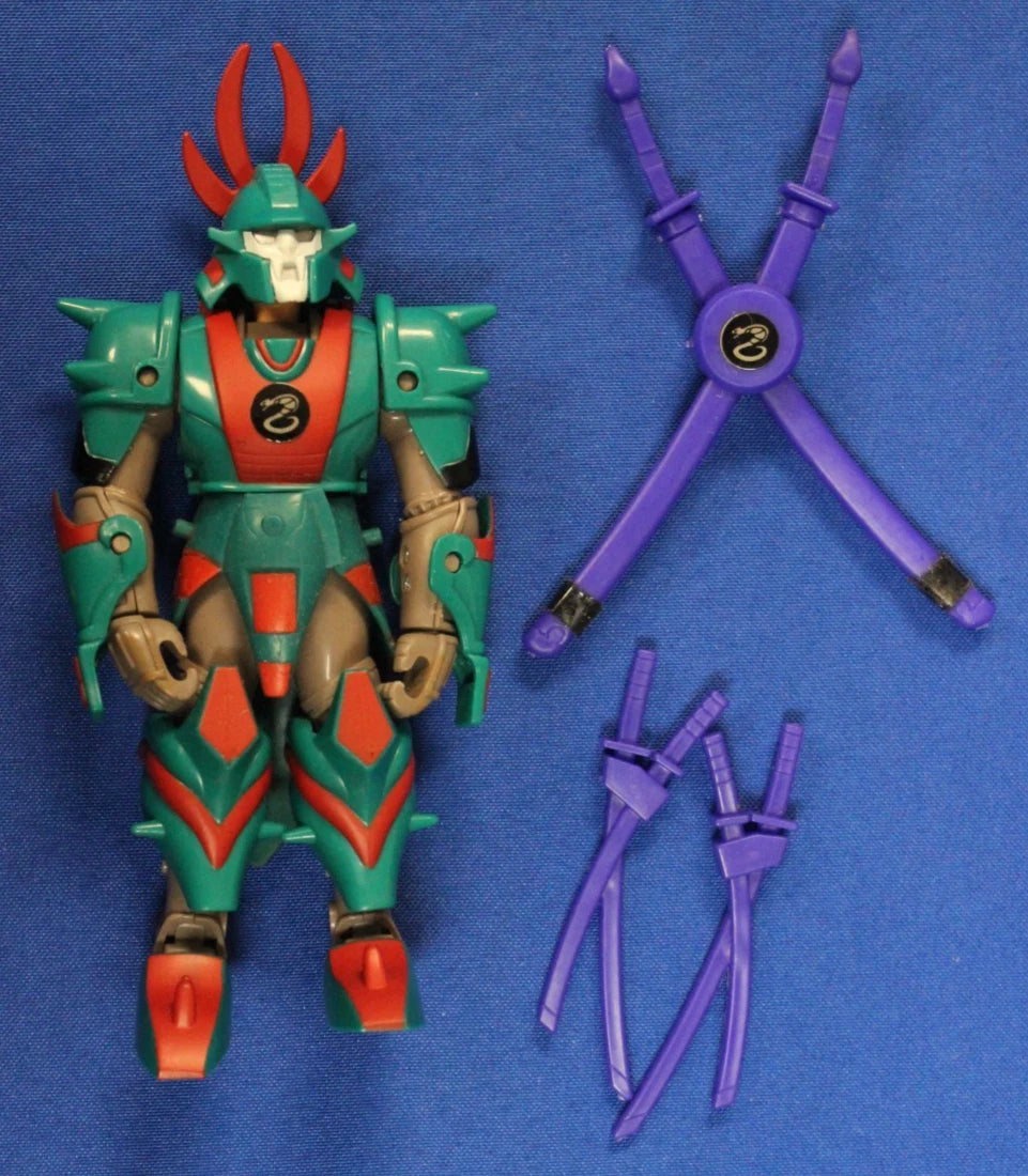 Playmates 1990s Ronin Warriors Lot of 9 Action Figures with Armor & Weapons