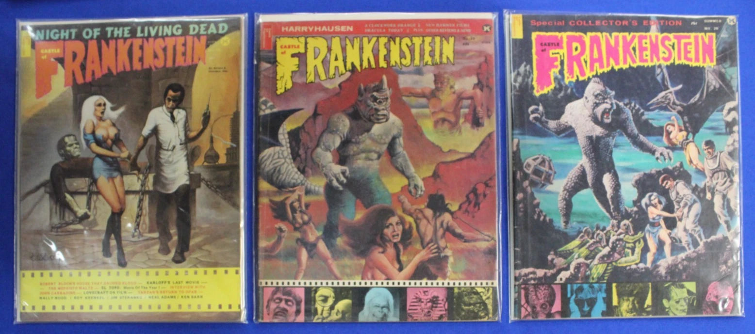 Castle of Frankenstein Magazine Lot of 21 FN