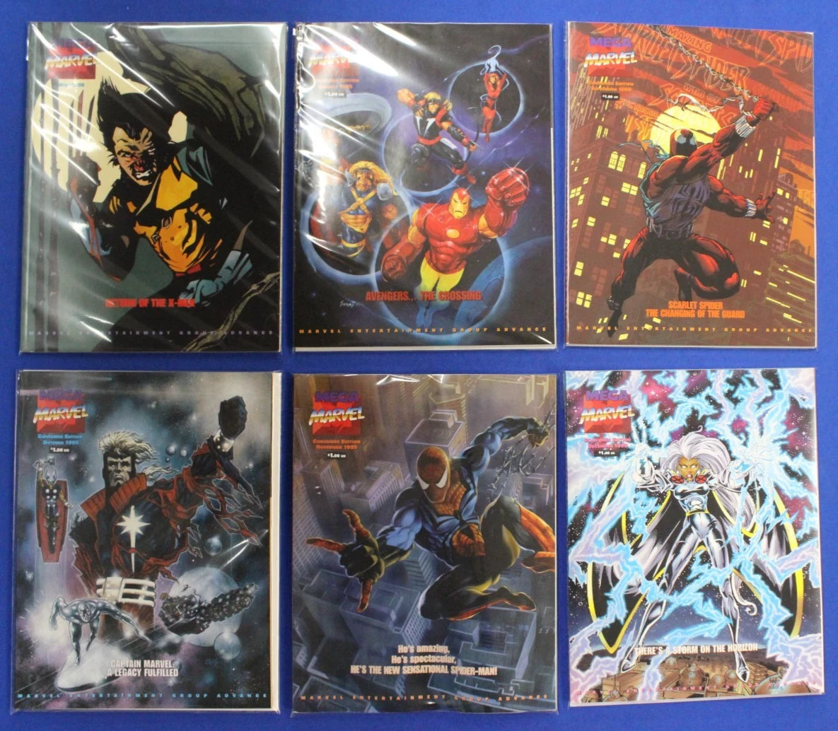 Mega Marvel Catalog Magazine Lot of 6 VF-VF/NM