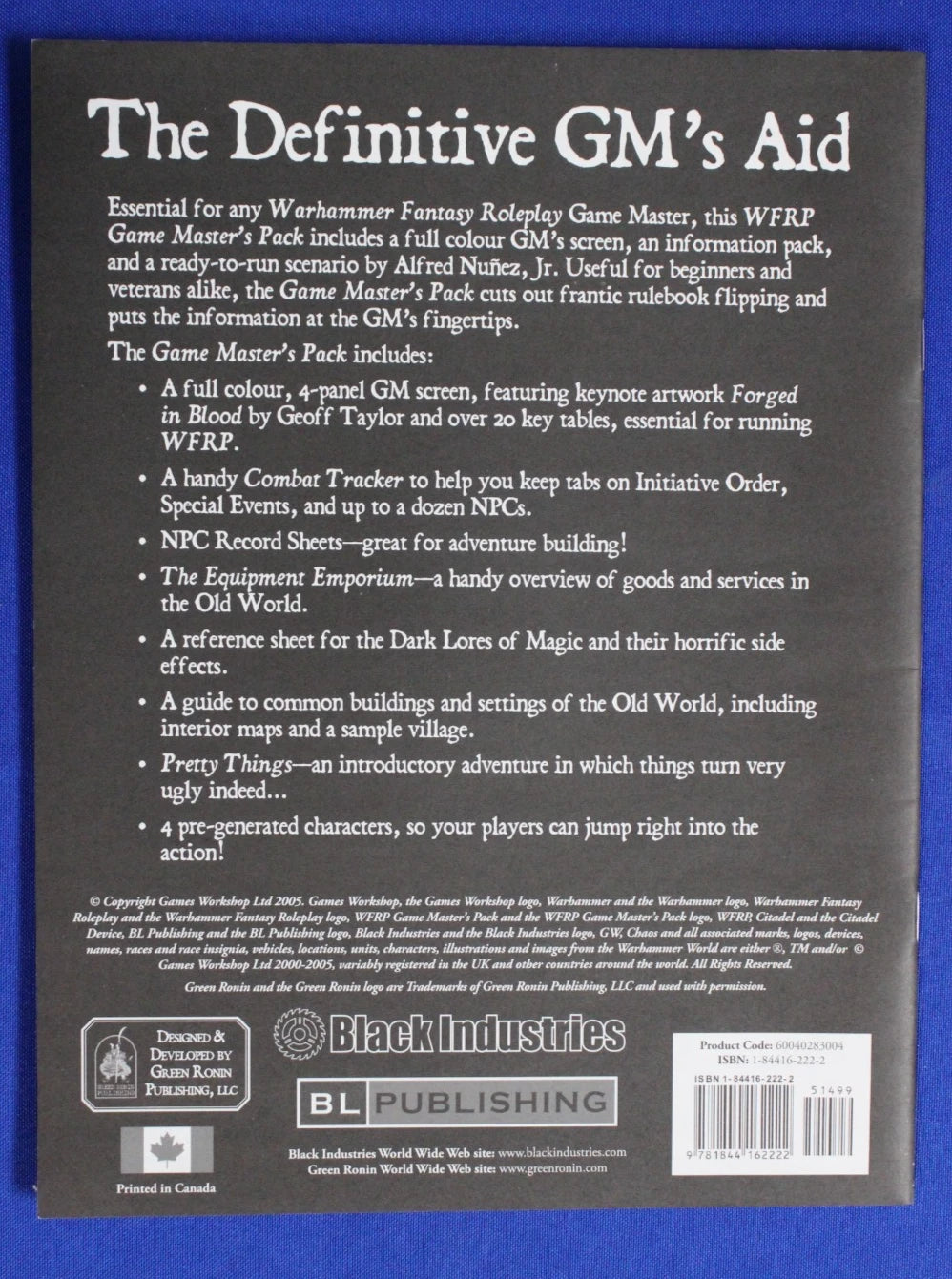 Warhammer Fantasy Roleplay 2nd Edition + Old World Bestiary + Game Master's Pack