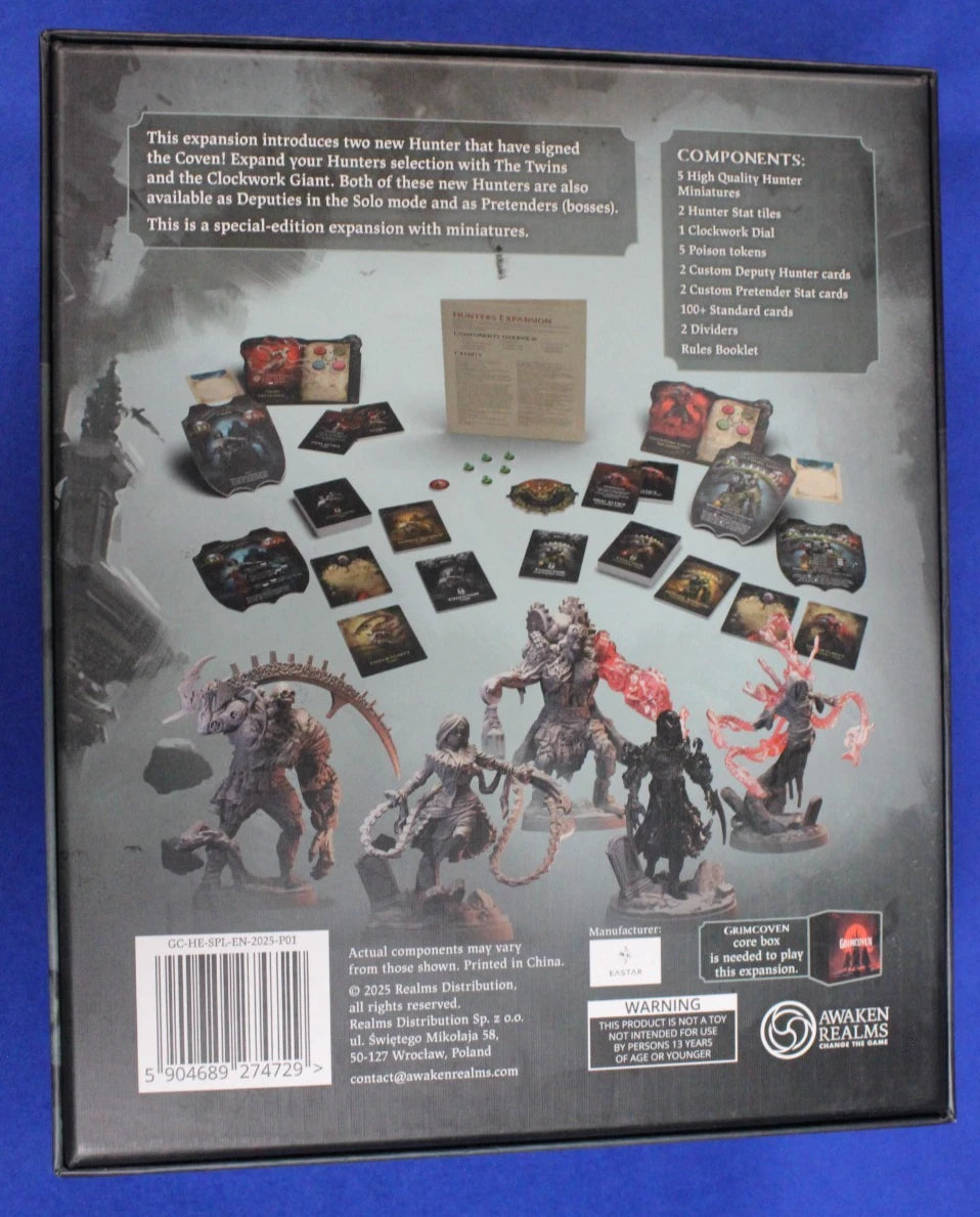 Awaken Realms Grimcoven Near Complete Base Game + Expansions + Upgraded Dice Set