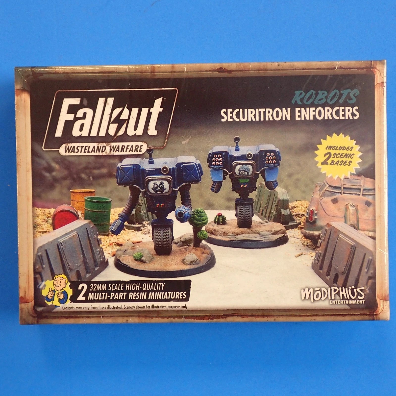 Fallout Wasteland Warfare Miniatures Lot of 5: Survivors, Robots, & Mojave Companions [Pre-Owned]