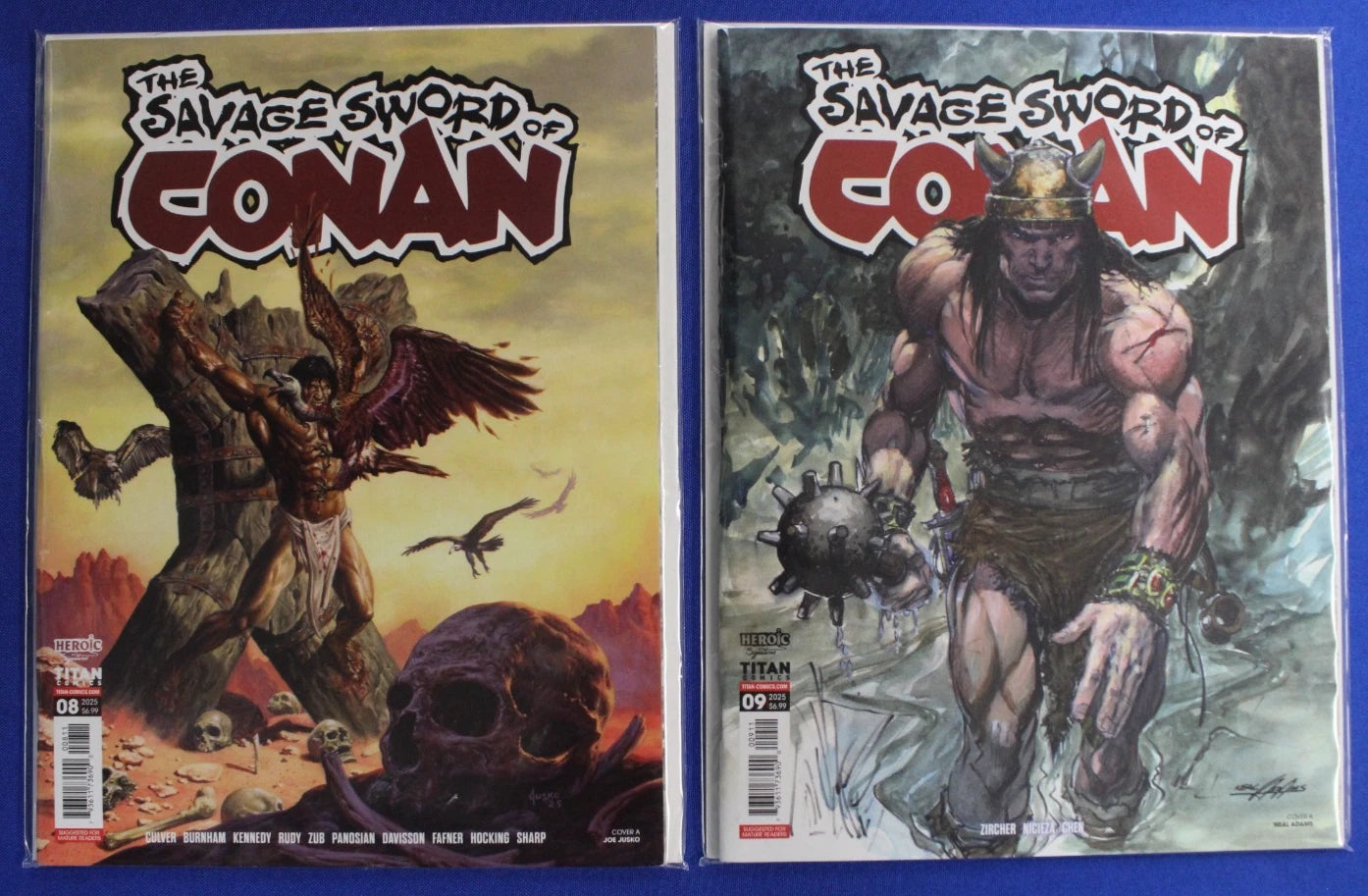 The Savage Sword of Conan #1-9 Lot VF/NM