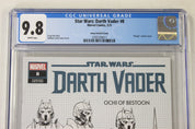 Star Wars Darth Vader #8 1:10 Raffaele Ienco Design Variant CGC 9.8 NM/M