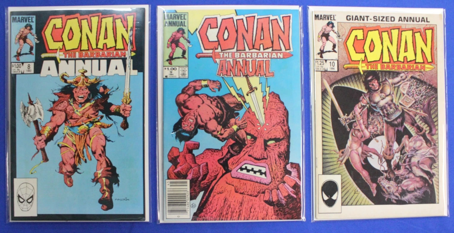 Conan the Barbarian Annuals #1-12 Complete Set VG-FN