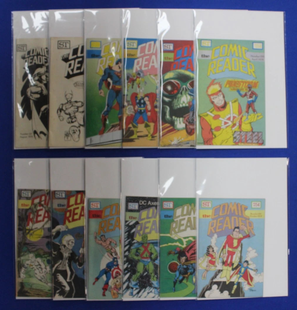 The Comic Reader #121 128 146 153-161 Lot of 12 FN