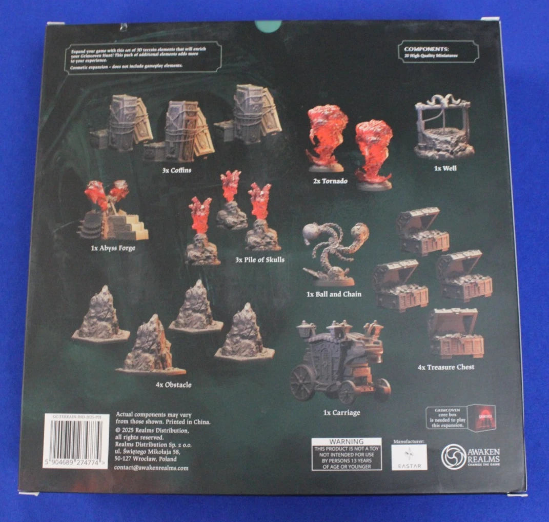 Awaken Realms Grimcoven Near Complete Base Game + Expansions + Upgraded Dice Set