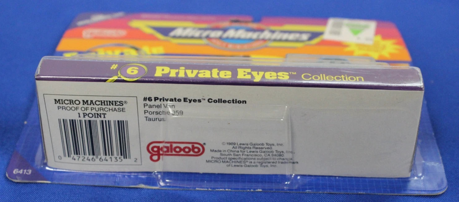 Galoob Micro Machines Private Eyes Collection #s 3 5 6 & 12 Complete in Box