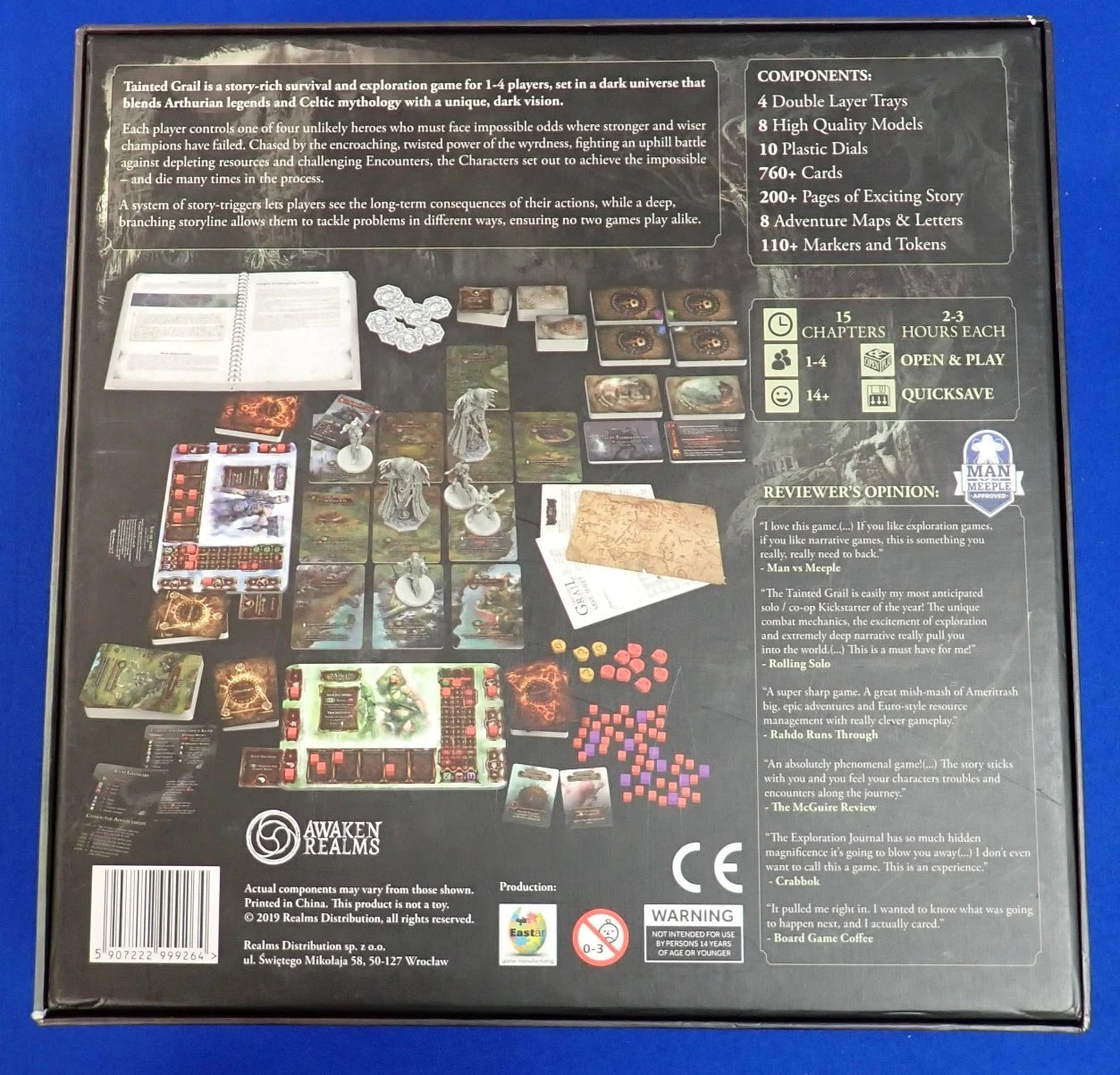 Awaken Realms Tainted Grail Fall of Avalon Game + Expansions & Stretch Goals Lot