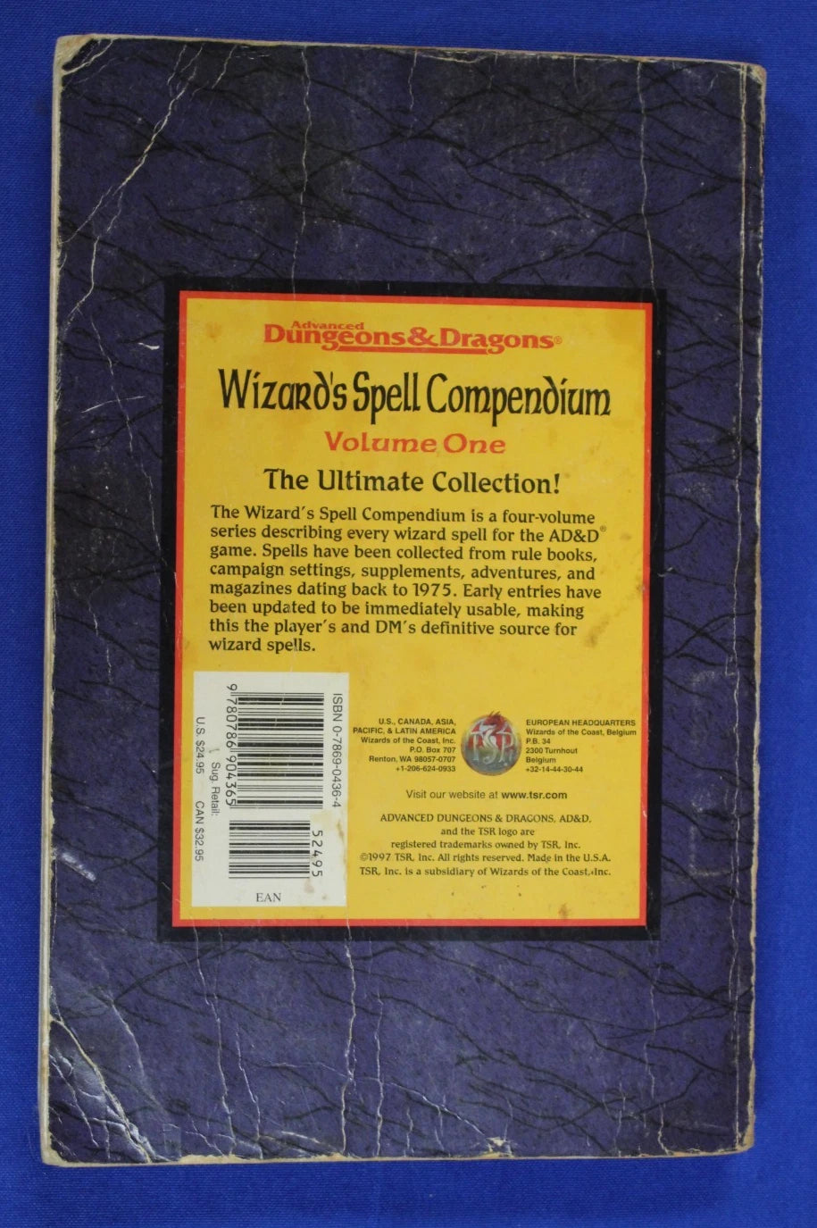 Wizards of the Coast '90s Dungeons & Dragons Wizard's Spell Compendium Vol. 1-4