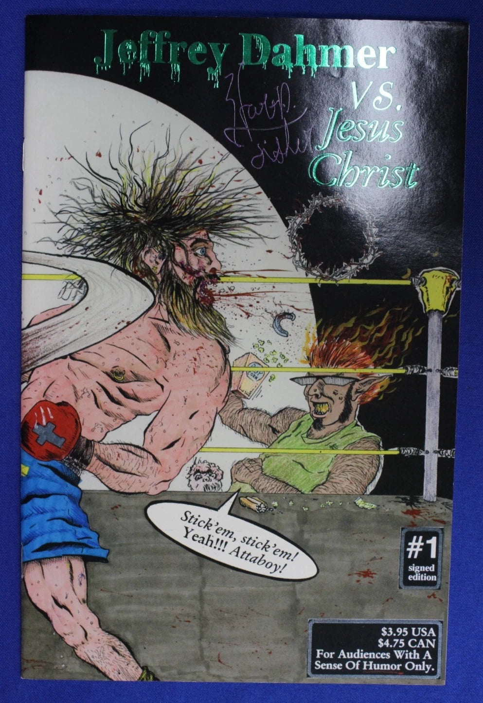 Jeffrey Dahmer vs Jesus Christ #1 SIGNED by Hart D. Fisher VF/NM