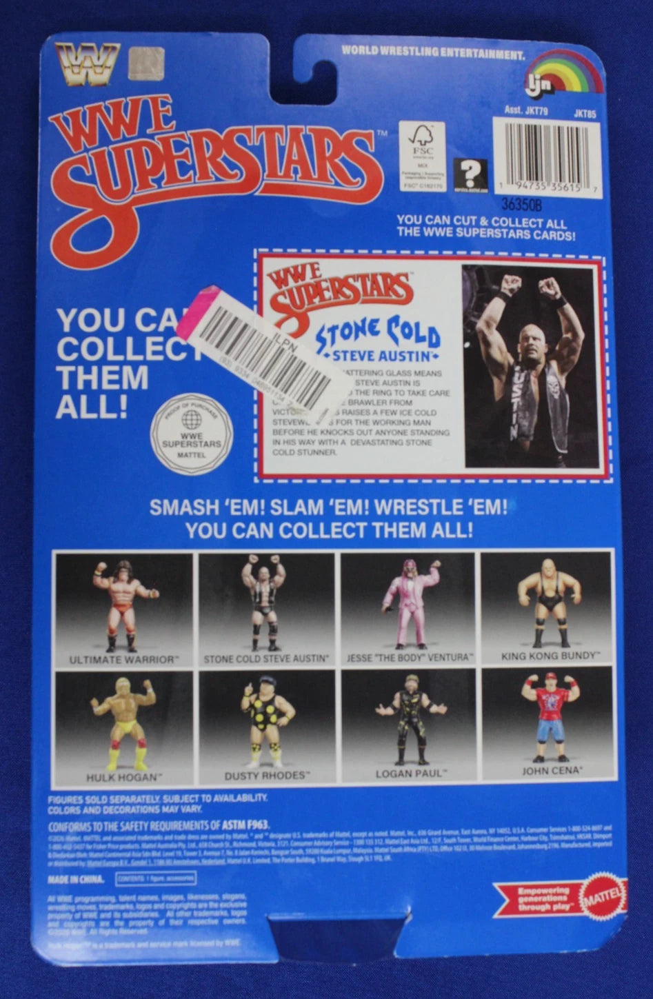 Mattel 2026 WWE Superstars LJN Stone Cold Steve Austin Figure ERROR Version