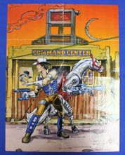 Tex Hex Action Figure Near Complete w/ Hat Guns + Poster