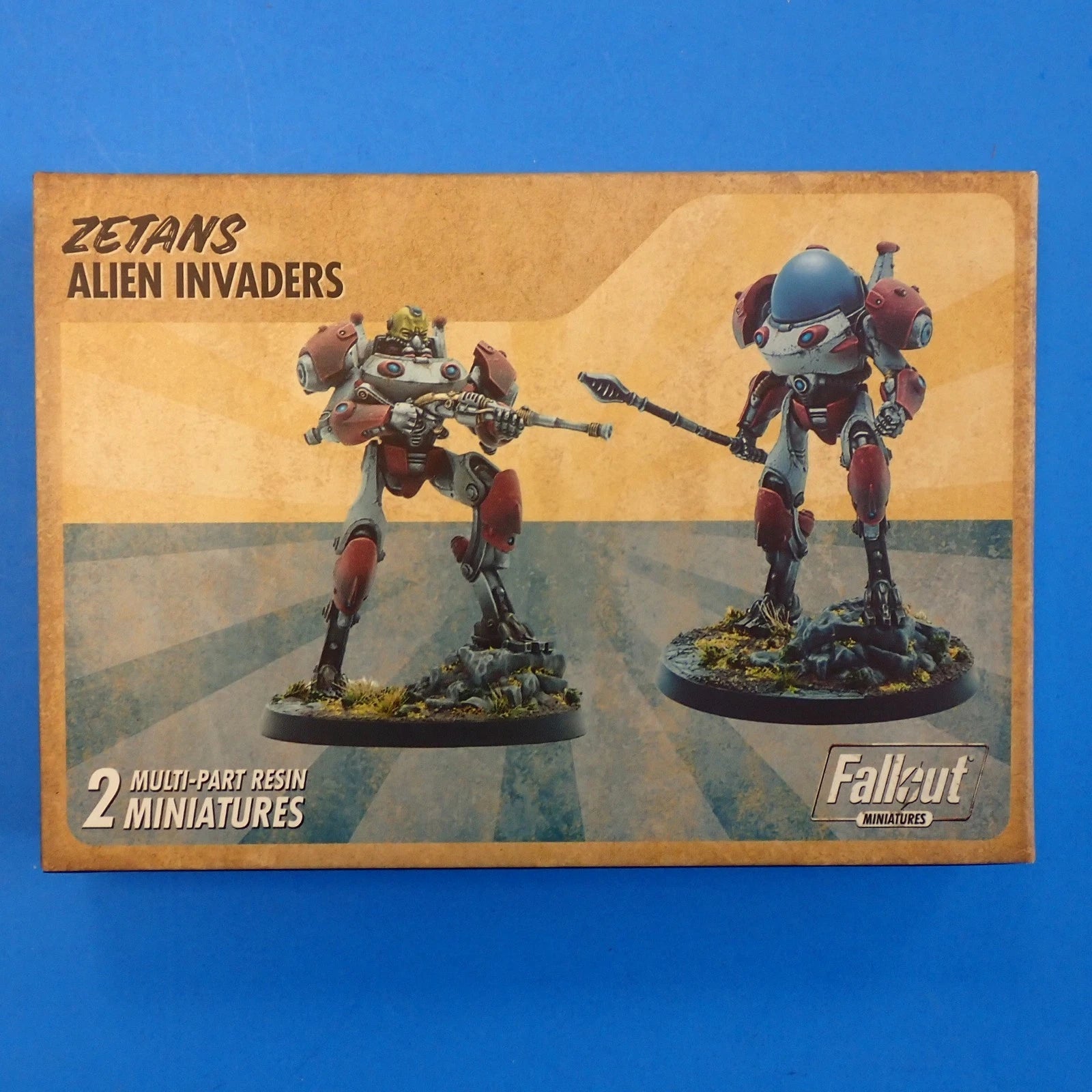 Fallout Wasteland Warfare Miniatures Lot of 6 - Robots, Zetans, & Legends of Vault 76 [Pre-Owned]